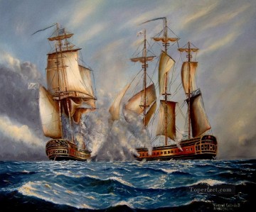 フィリピン人による海戦 Oil Paintings